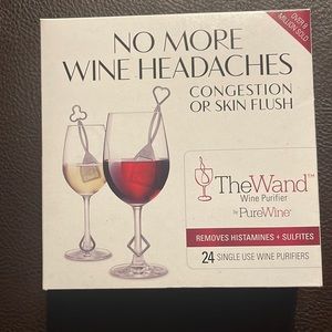 24 Pack - The Wand Wine Purifier No More Wine Headaches Removes Histamines
